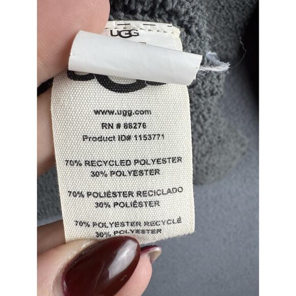 Ugg Ylonda Turtleneck Sweater Pullover Gray Cozy Fluffy Women Size Large - Picture 7 of 8